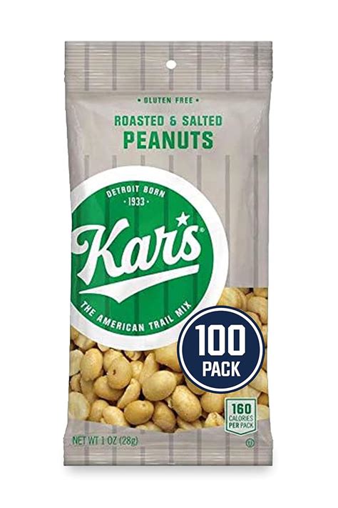 Buy Kar's Nuts Roasted N' Salted Peanuts Snacks - Gluten Free, Bulk Pack of 1 oz Individual ...