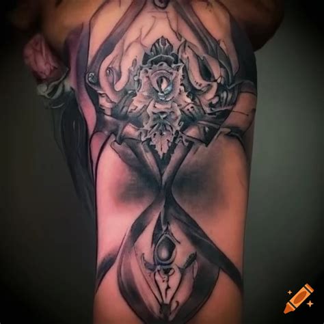 Gothic abstract tattoo design on Craiyon