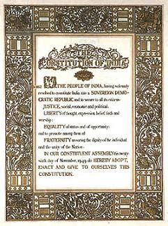 The Preamble To The Indian Constitution