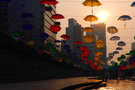 Cheonggyecheon Umbrellas | Taken on March 27, 2014 Umbrellas… | Flickr