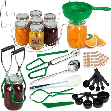 Amazon.com: Canning Supplies Starter Kit, All-in-one Canning Kit with Rack, Home Canning Set ...