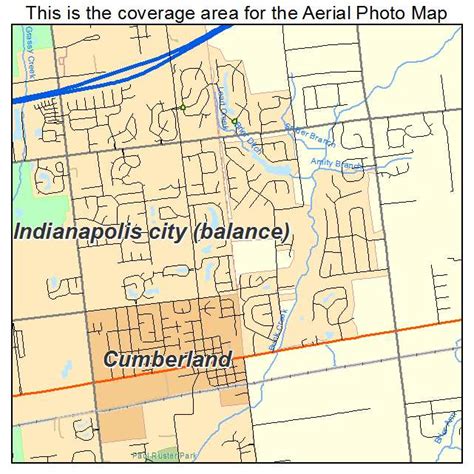 Aerial Photography Map of Cumberland, IN Indiana