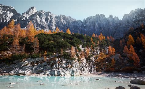 Lake Sorapis, Dolomites Mountains Ultra, Europe, Italy, Nature ...