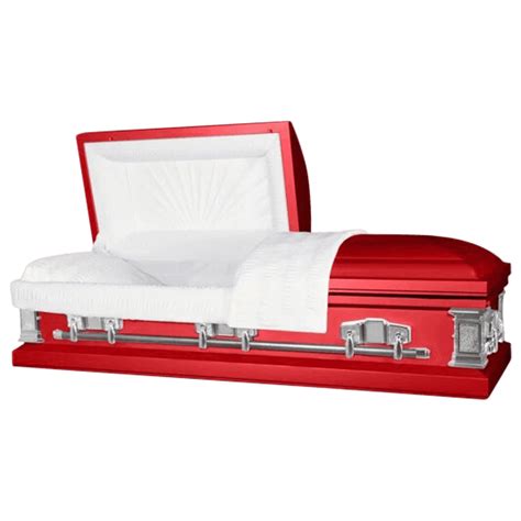 Titan Casket Satin Series Funeral in Red - Walmart.com - Walmart.com