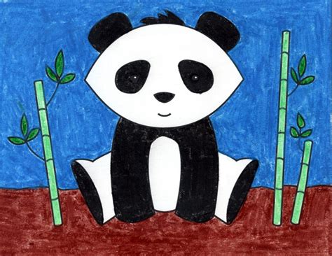 How to Draw a Panda | Panda Coloring Page