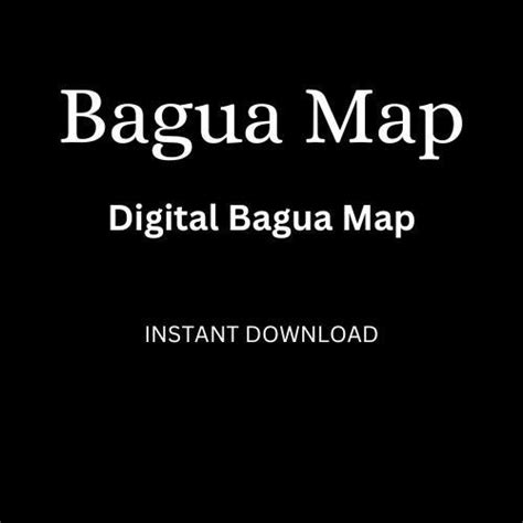 the bagua map is shown in black and white