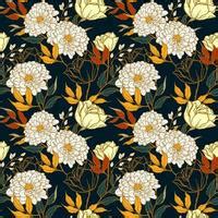 Seamless Floral Pattern Vector Art, Icons, and Graphics for Free Download