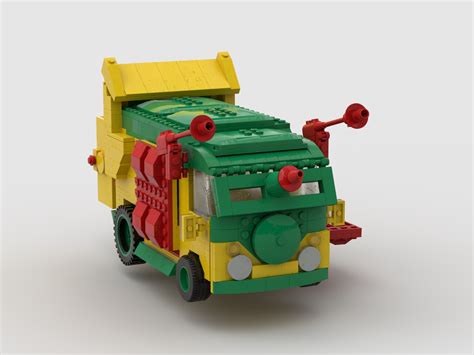 [MOC] 1987 TMNT Party Wagon (stud.io render) : r/lego