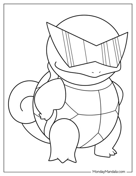 22 Squirtle Coloring Pages (Free PDF Printables)