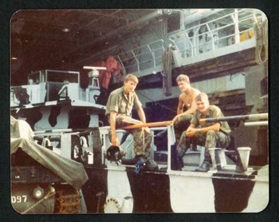 Coloured photograph of crew onboard HMS Fearless during the Falklands War; 79698 | eHive