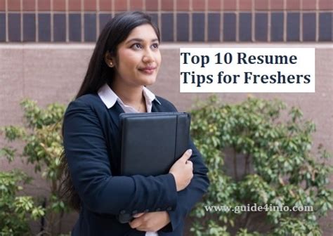 Top 10 Resume Tips for Freshers to get the first job
