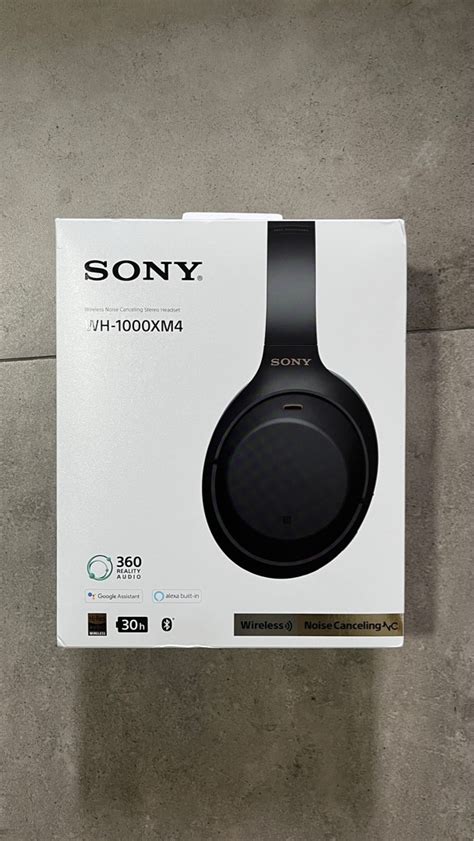 Sony WH-1000XM4 black color headphones, Audio, Headphones & Headsets on ...