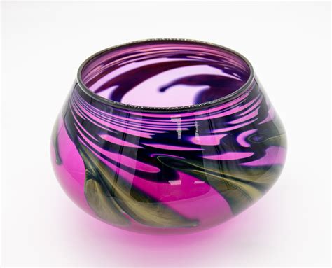 Charles Lotton | Lavender Drop Leaf Bowl | Cutter & Cutter Fine Art