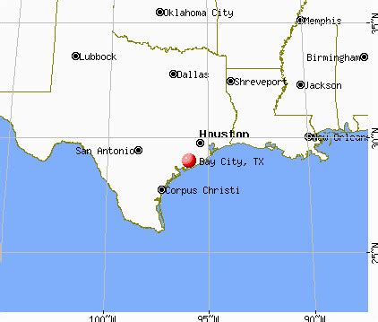 Bay City Texas Map | secretmuseum