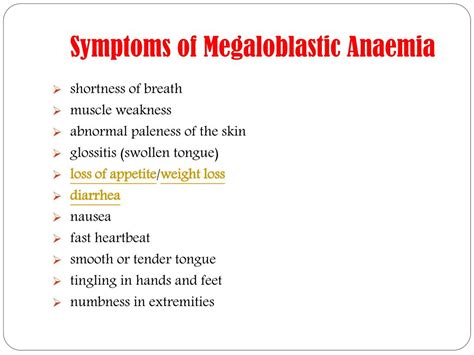 PPT - Megaloblastic Anaemia: Symptoms, causes, diagnosis, treatment and ...