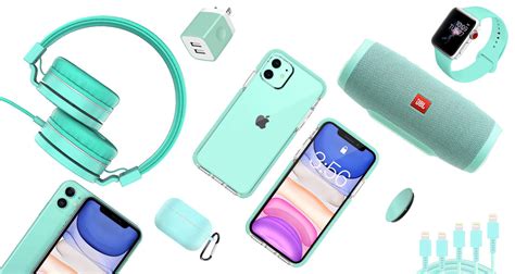 Green iPhone 11 Accessories: Case, Lightning Cable, Qi USB Charger, Band, Speaker, Much More ...