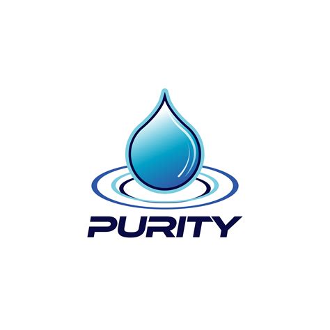 Purity Drop Logo 660381 Vector Art at Vecteezy