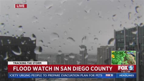 Flood Watch in San Diego County