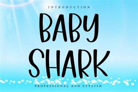 Baby Shark | Cute Handwritten Font (1564064)