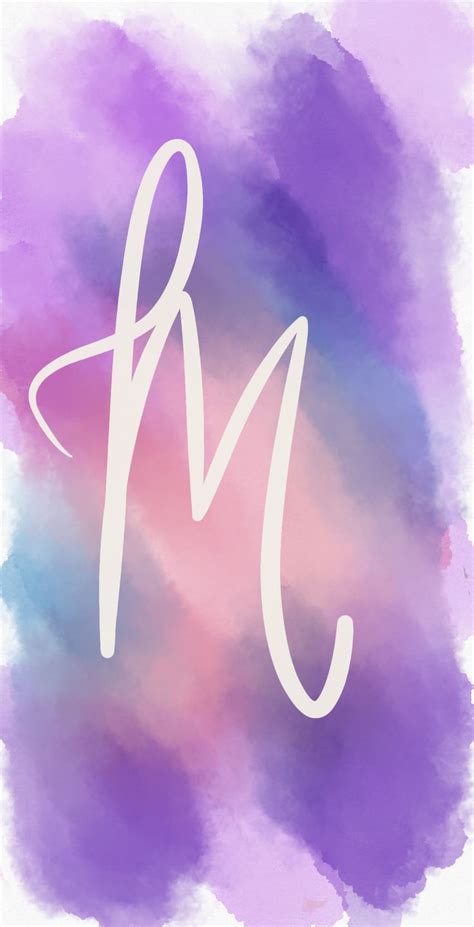 Monogram m wallpaper | Cute wallpaper backgrounds, M wallpaper, Purple ...