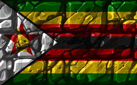 Zimbabwean flag, brickwall, , African HD wallpaper | Pxfuel