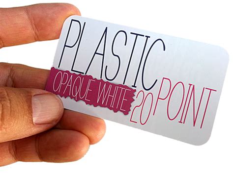 White Plastic Business Cards - PFG Creative Print Studio