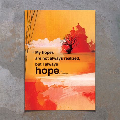 A3 Inspirational Poster With Hope Quote. Positive Thinking for - Etsy