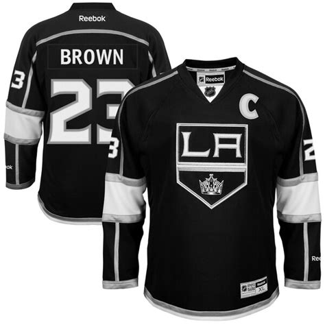 Youth Los Angeles Kings Dustin Brown Reebok Black Name and Number ...