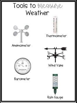 Tools to measure weather worksheets free printables - databasensa