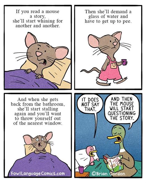 If You Read A Mouse A Story | Funny comics for kids, Fowl language ...