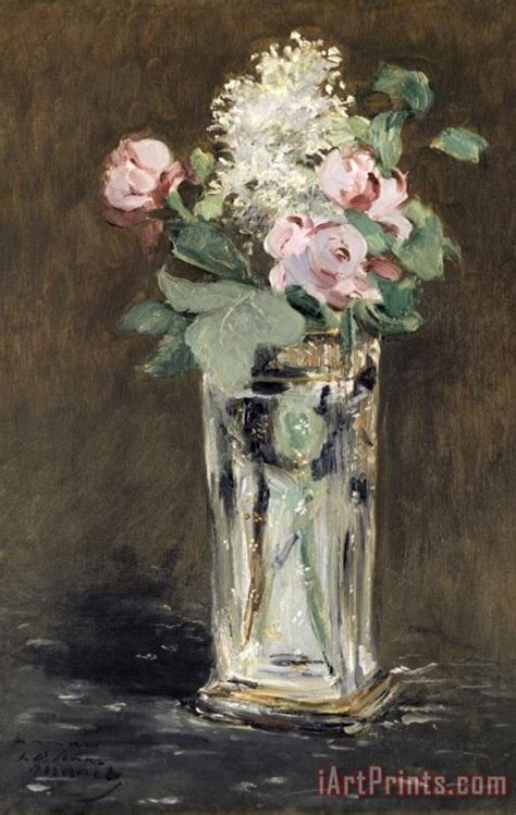 Edouard Manet Flowers in a Crystal Vase, 1882 painting - Flowers in a Crystal Vase, 1882 print ...