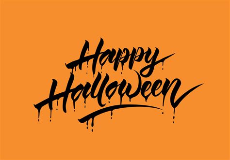 Happy Halloween Vector Calligraphy 98054 Vector Art at Vecteezy