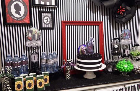 Beetlejuice Birthday Party Ideas | Photo 1 of 35 | Fun diy halloween decorations, Beetlejuice ...