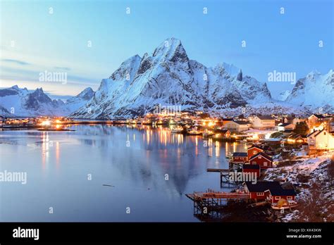 Winter in Reine, Lofoten Islands, Norway Stock Photo - Alamy