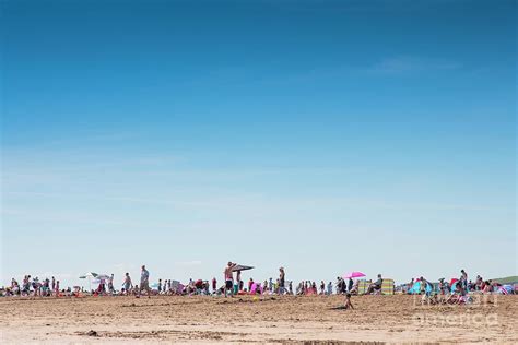 Busy Beach Scene In Summer Photograph by Gustoimages/science Photo Library