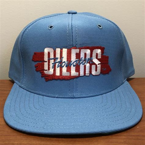 Houston Oilers Hat Snapback Cap Men New Era NFL Football Vintage 80s ...