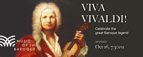 Music of the Baroque: Viva Vivaldi! Tickets | Chicago | TodayTix