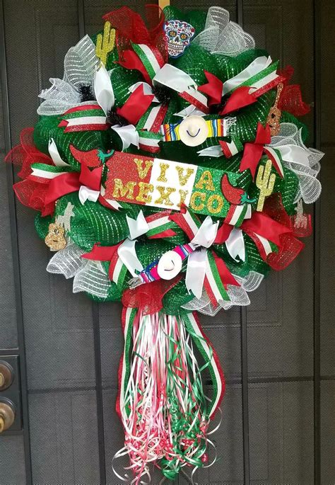 Mexican Independence day Wreath | Decoracion fiesta mexicana manualidades, Manualidades ...