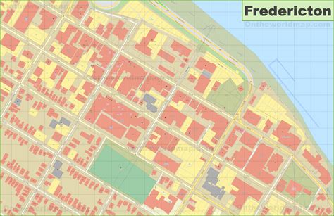 Fredericton downtown map