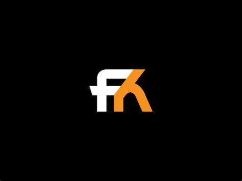 Premium Vector | Fk logo design