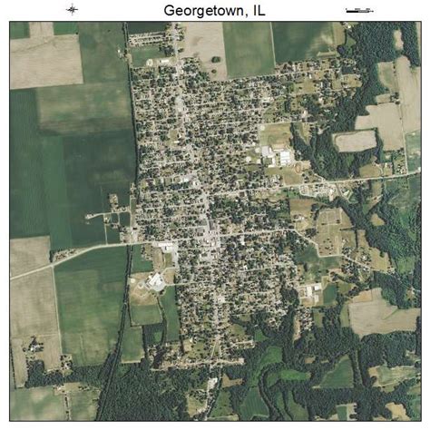 Aerial Photography Map of Georgetown, IL Illinois