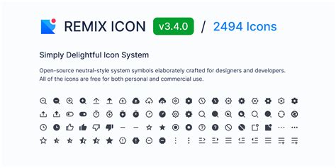 Remix Icons v3.4.0 | Figma Community