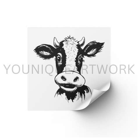 Cute Cow SVG Bundle PNG Farm Animal Clipart Hand Drawn Baby - Etsy