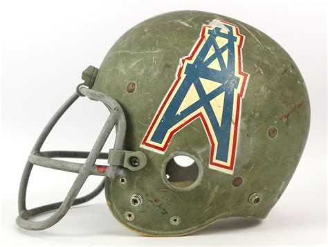 Oilers Game Used Helmet - 1975 Ronnie Coleman Houston Oilers Game Worn ...