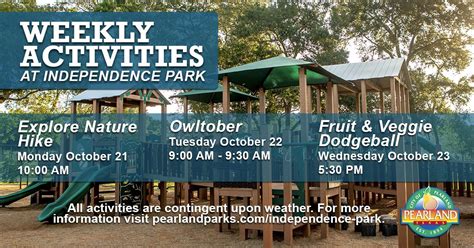 Pearland Parks & Rec Activities