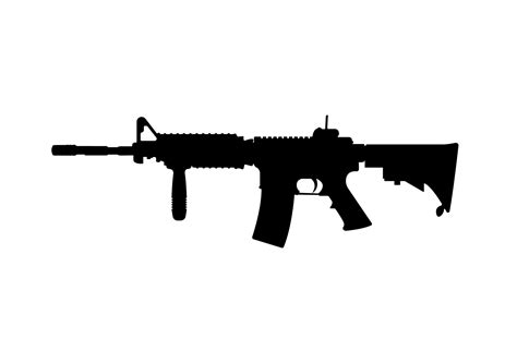 Gun Rifle Weapon Silhouette, Illustration 6921983 Vector Art at Vecteezy