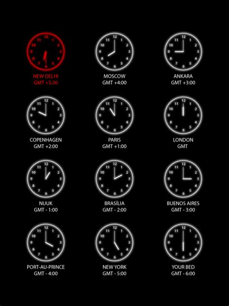 the different time zones are shown in red and blue on this black wallpaper background