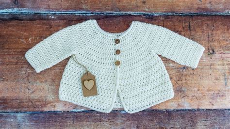 Crochet Baby Cardigan Pattern (Part ONE of this EASY, Step by Step Tutorial) - YouTube