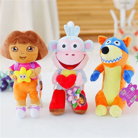 Plush Toys Dora/Monkey Boots/Fox Stuffed Doll Toys Kids Toys for ...