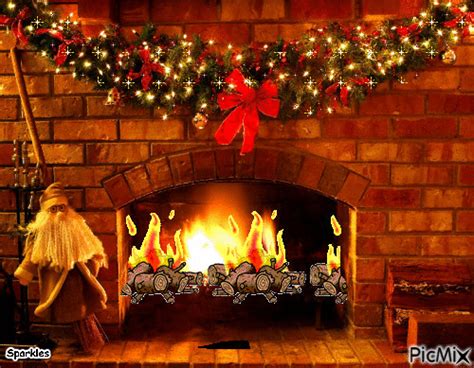 Christmas fireplace